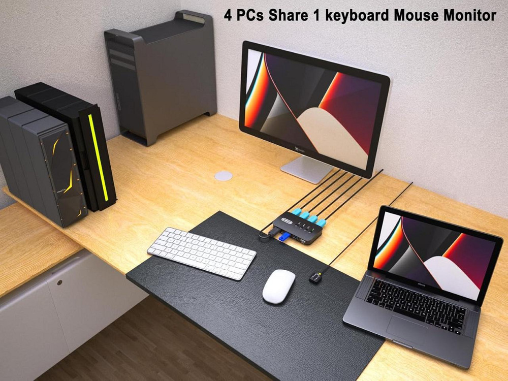 Переключатель KVM 4 порта HDMI для нескольких ПК Киев - изображение 3