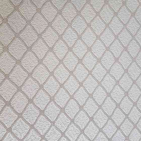Обои метровые винил на флизелине Decowall Retro полоски фигуры сеткой структурные бежевые на молочном Киев
