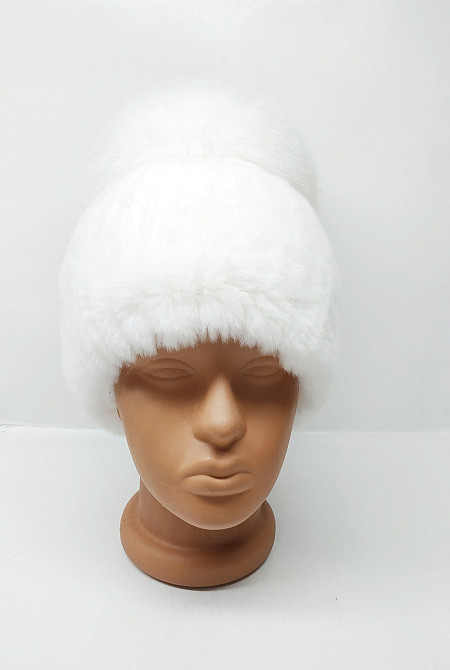 Шапка меховая женская бон Джина Rex Белый Харьков - изображение 3