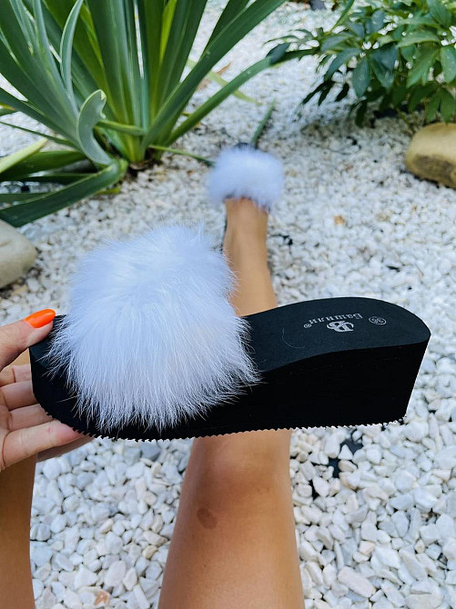 Bashili Шльопанці жіночі BASHILI 21991-2 білі (літо, піна+хутро) (4654) Коломыя - изображение 2