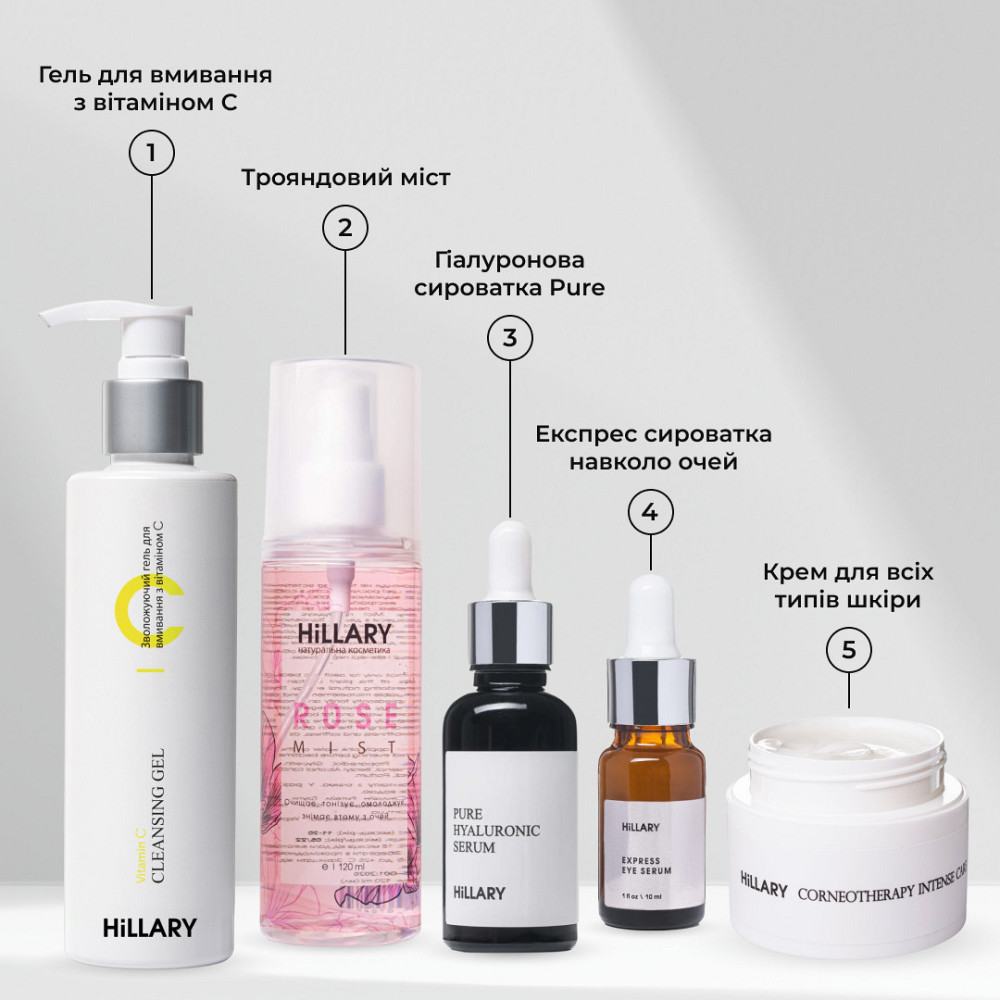 Антивозрастной базовый уход для лица Hillary Basic Anti-Aging Care Киев - изображение 7