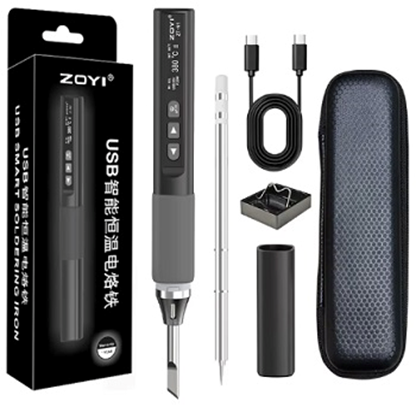 Паяльник Zoyi ZT-N1 PD 96W USB + 2 жала и чехол Винница