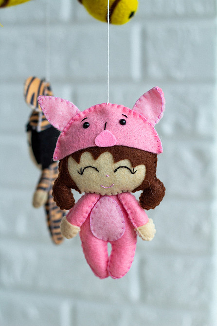 Музичний мобіль WoolyFox «Веселі дівчатка» з 35 мелодіями персоналізований Київ - фото 5