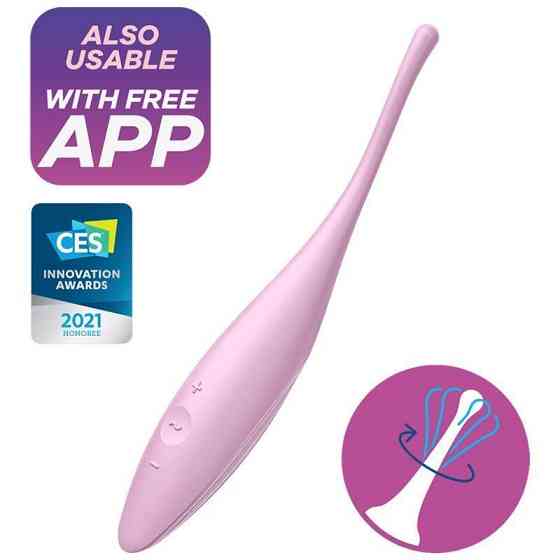 Клиторальный вибратор Satisfyer Twirling Joy с управлением через приложение, розовый Sex Aura Киев