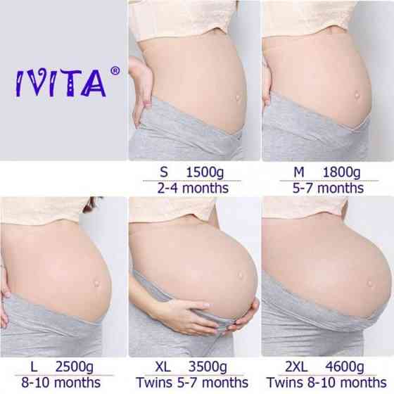 Реалистичный силиконовый искусственный живот IVITA 2XL для симулятории беременности Днепр