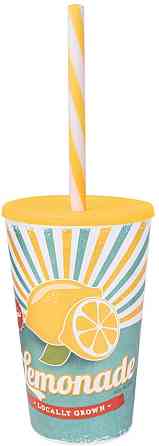 Склянка з трубочкою Herevin Lemonade 0.65 л (161948-027) (6965058) Київ