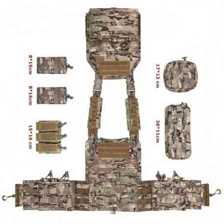 Розвантажувальний жилет для бронеплит YAKEDA з бічними кишенями для плит. a99986-1 Одеса