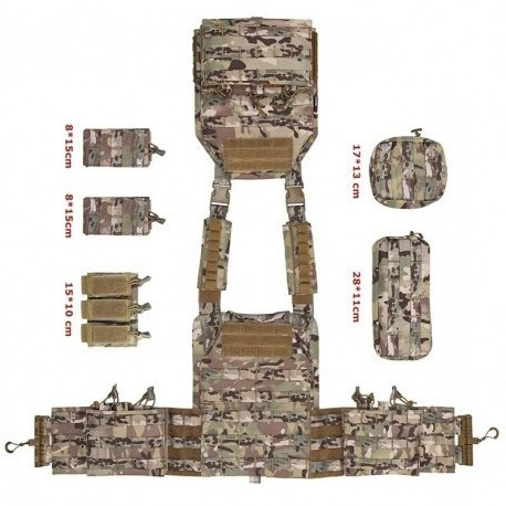 Розвантажувальний жилет для бронеплит YAKEDA з бічними кишенями для плит. a99986-1 Одеса - фото 1