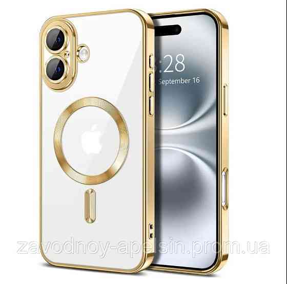 IPhone 17 Чехол магнитный Защита камеры (золотой) Одесса