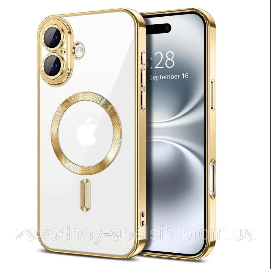 IPhone 17 Чехол магнитный Защита камеры (золотой) Одесса - изображение 1