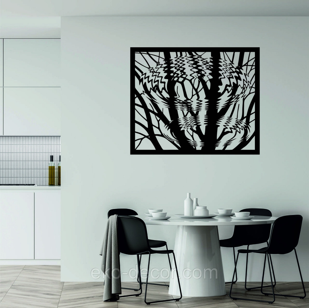 Настенный декор Панно   «Дерево» 70*60 см, Черный Киев - изображение 2