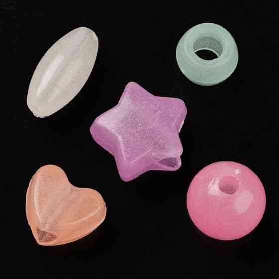 Декоративні намистинки для творчості Флуоресцентні Dom Busin УТ100031615 в упаковці 130 шт Вінниця