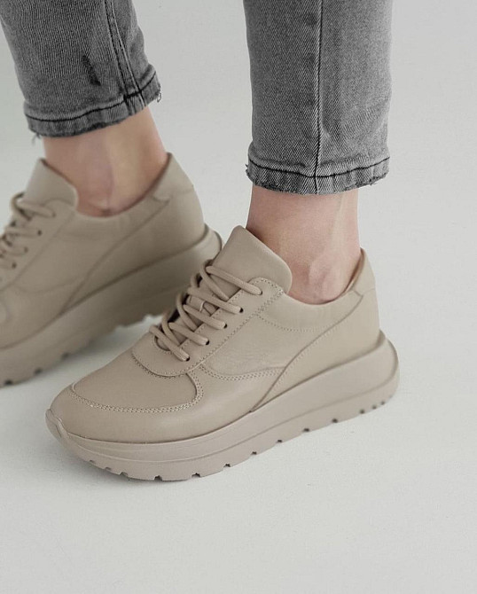 Zemira Кросівки жіночі ZEMIRA 812 латте (весна-осінь, шкіра натуральна) (5001) Коломия - фото 1