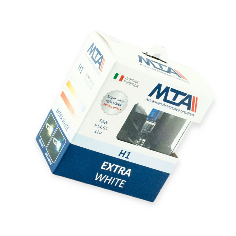 Автолампа 12V 55 W MTA Extra White (2шт) H1 Мукачево - изображение 1