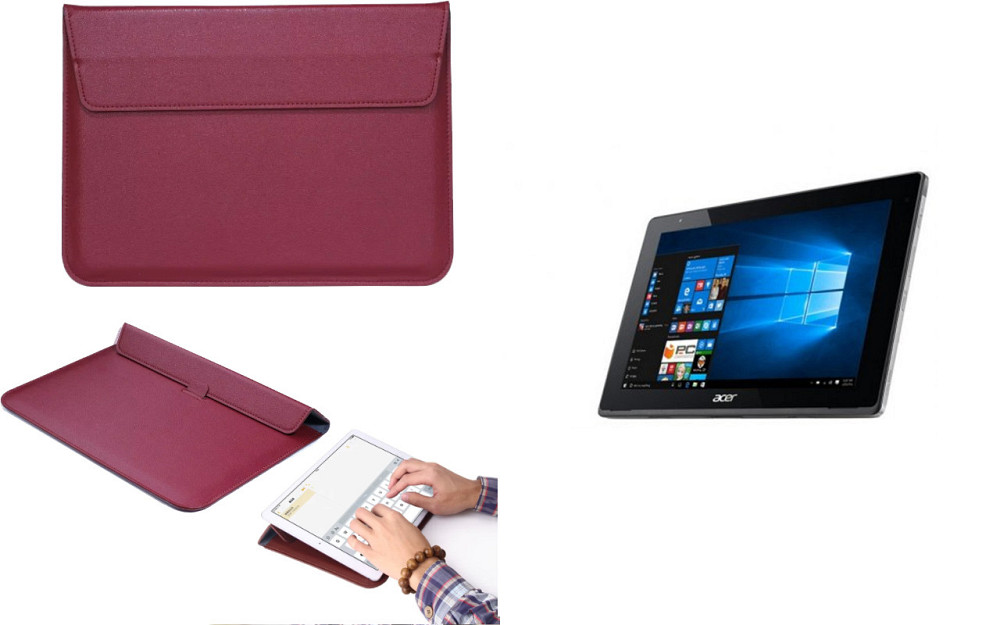 Чохол-конверт VitoCase для Acer One 10 S1003, з функцією підставки для планшета Бордовий Київ - фото 1