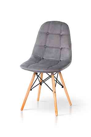 Стілець ДЖАСТІН, велюр сірий Киев