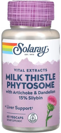 Расторопша Solaray Milk Thistle Phytosome 200mg 60 капс Киев