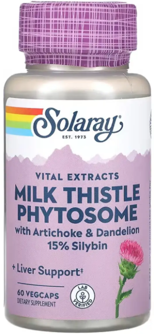 Расторопша Solaray Milk Thistle Phytosome 200mg 60 капс Киев - изображение 1