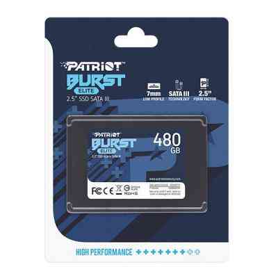Накопитель SSD 2.5" 480GB Burst Elite Patriot (PBE480GS25SSDR) Винница