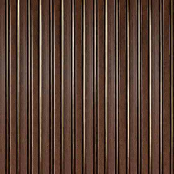 Рейка декоративная PS 2900х120х12мм Темный орех с золотом SW-00002131- Киев