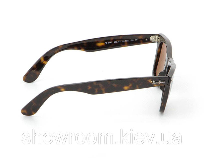 Мужские солнцезащитные очки в стиле RAY BAN Wayfarer 2140-902/57 LUX Киев - изображение 2