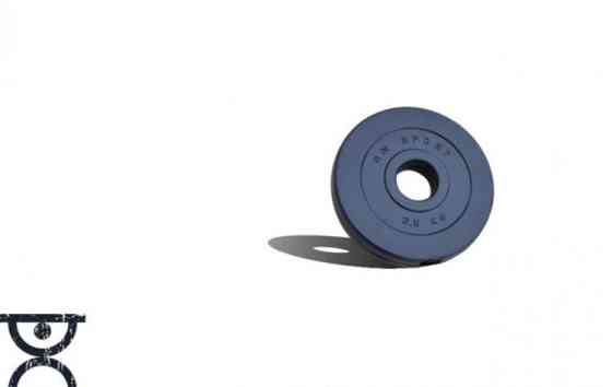 Штанга олімпійська на 75 кг Гантелі, гирі, штанги і диски з пластиковим покриттям Київ