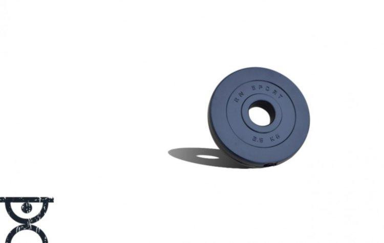 Штанга олімпійська на 75 кг Гантелі, гирі, штанги і диски з пластиковим покриттям Київ - фото 5