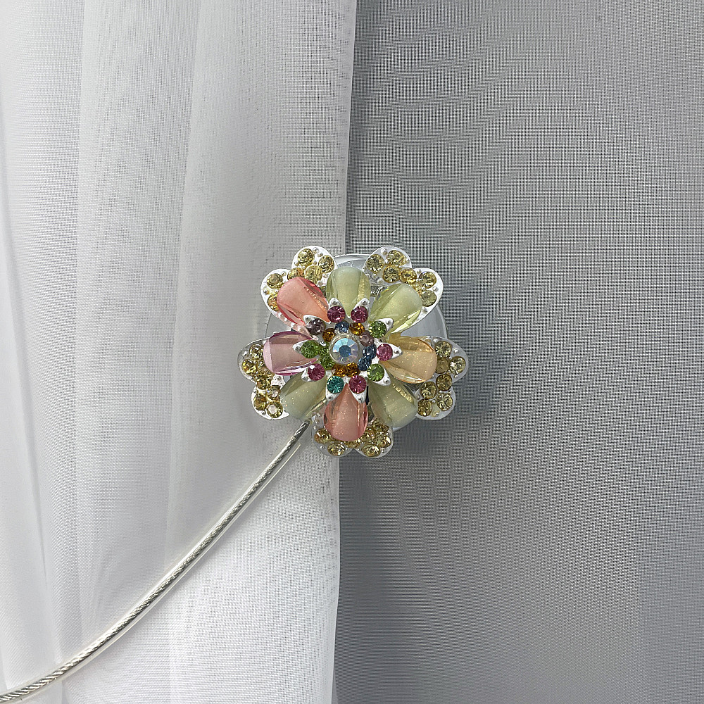 Уцінка! Магніти (2шт., пара) для штор, гардин "Flowers" колір різнокольоровий 81-239/1 Київ - фото 2