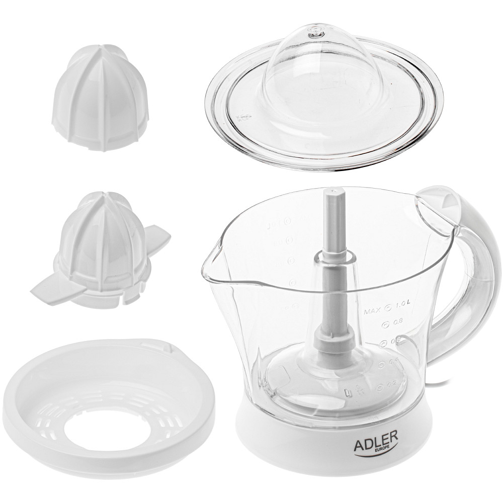 Соковитискач Adler AD 4014 white для цитрусових/ 60Вт/ 1л/ білий Вінниця - фото 7