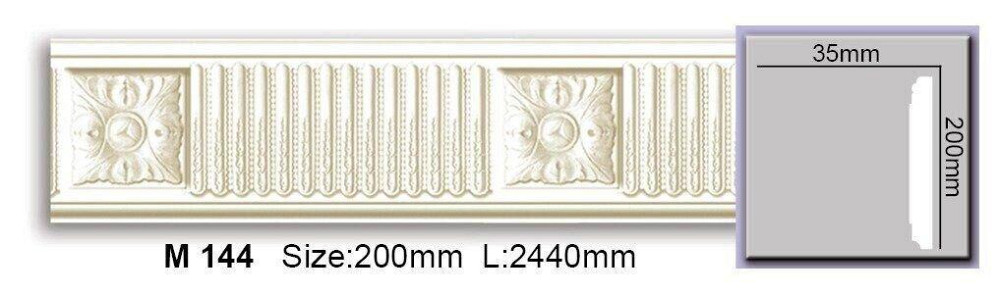Молдинг с орнаментом полиуретановый Harmony M 144 Днепр - изображение 1