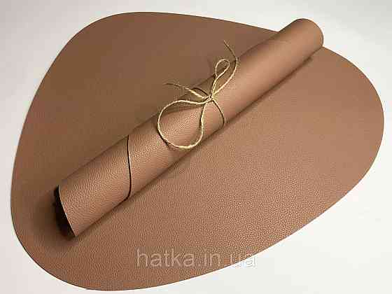 Салфетка под тарелку подтарельник PU кожа 37 см форма лепестка DL21012678-9 Киев