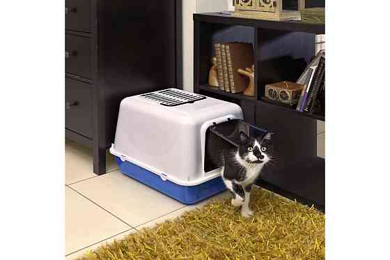 Закритий туалет для котів Ferplast Clear Cat 20 (Ферпласт Кліа Кет 20) Чорний Запоріжжя