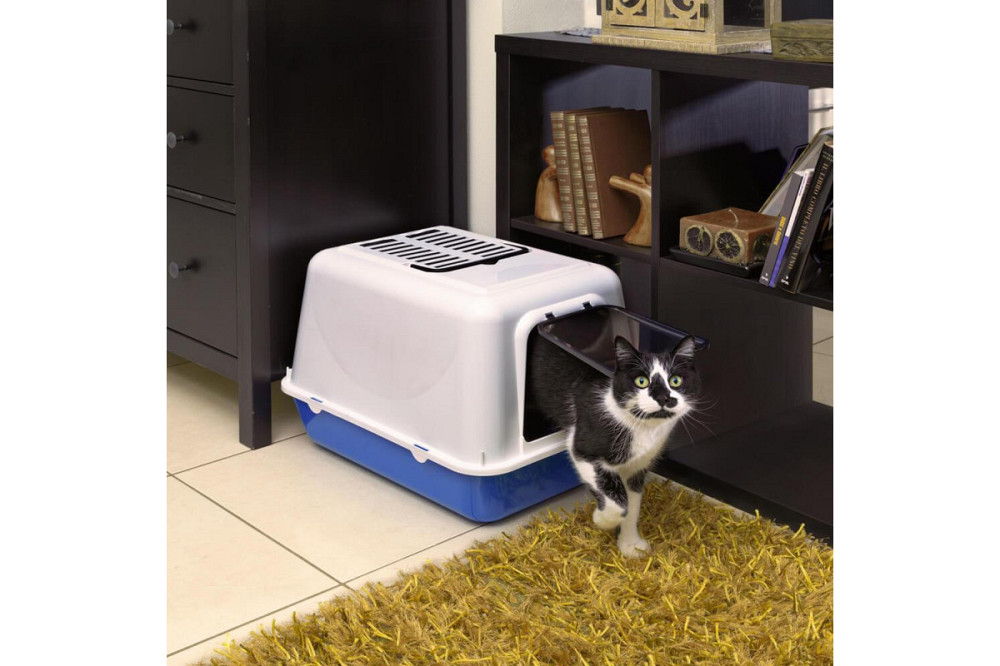 Закритий туалет для котів Ferplast Clear Cat 20 (Ферпласт Кліа Кет 20) Чорний Запоріжжя - фото 2