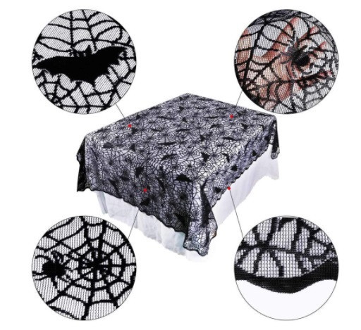 Скатерть на Хэллоуин 150 на 210 см черный Киев - изображение 3