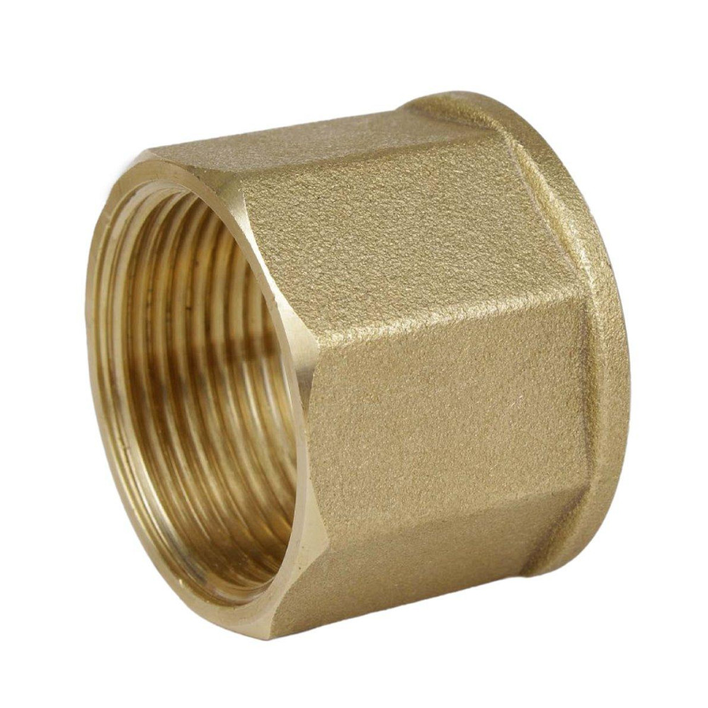 Муфта латунна 1″ВР х 1″ВР штампована восьмигранна А0353А VA (000026912) Киев - изображение 1