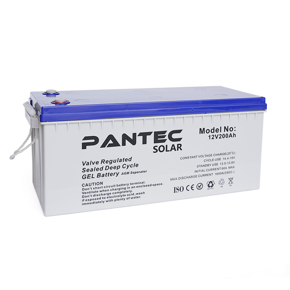 Акумуляторна батарея PANTEC  200-12 GEL 12V 200 Ah (522 x 240 x 224), 60.3 kg Grey Q1/48 Київ - фото 2