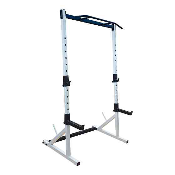 Стойки под штангу со страховкой и турником 50 на 50 мм Белый Киев