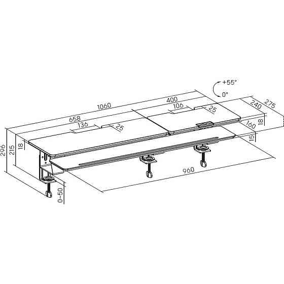 Підставка для монітора OfficePro MR260B Black ( 19750 ) Харків