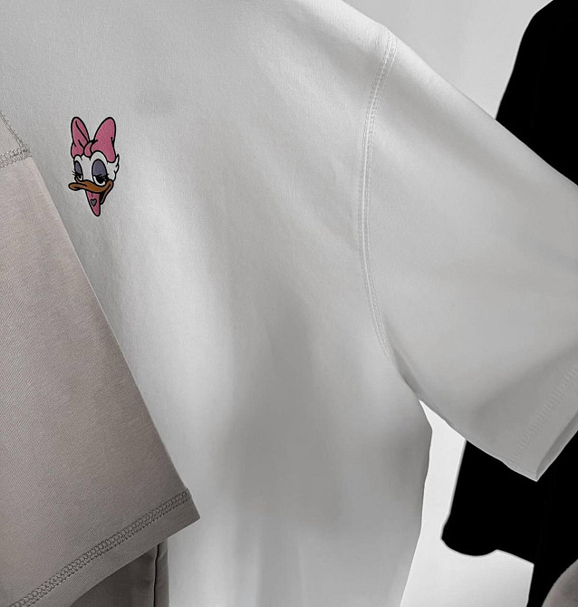 Костюм жіночий футболка з велосипедками 46/48 Білий 3Д Харків - фото 3