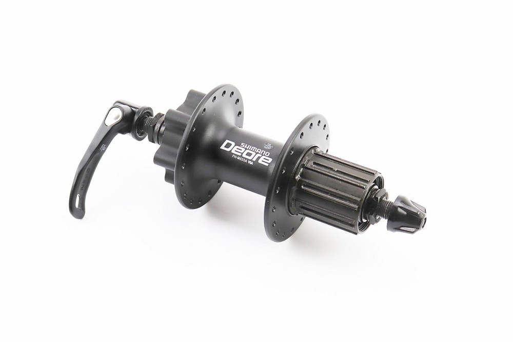 Втулка задня MTB алюмінієва 14Gx36H під касету 8-10зв, Disk-brake, кріпл. ексцентрик, чорна DEORE FH-M525A Київ - фото 2