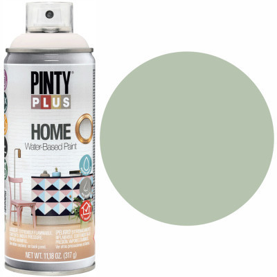 Краска-аэрозоль Pintyplus на водной основе HOME, Зеленый винтажный, 400 мл (8429576268201) Винница - изображение 1
