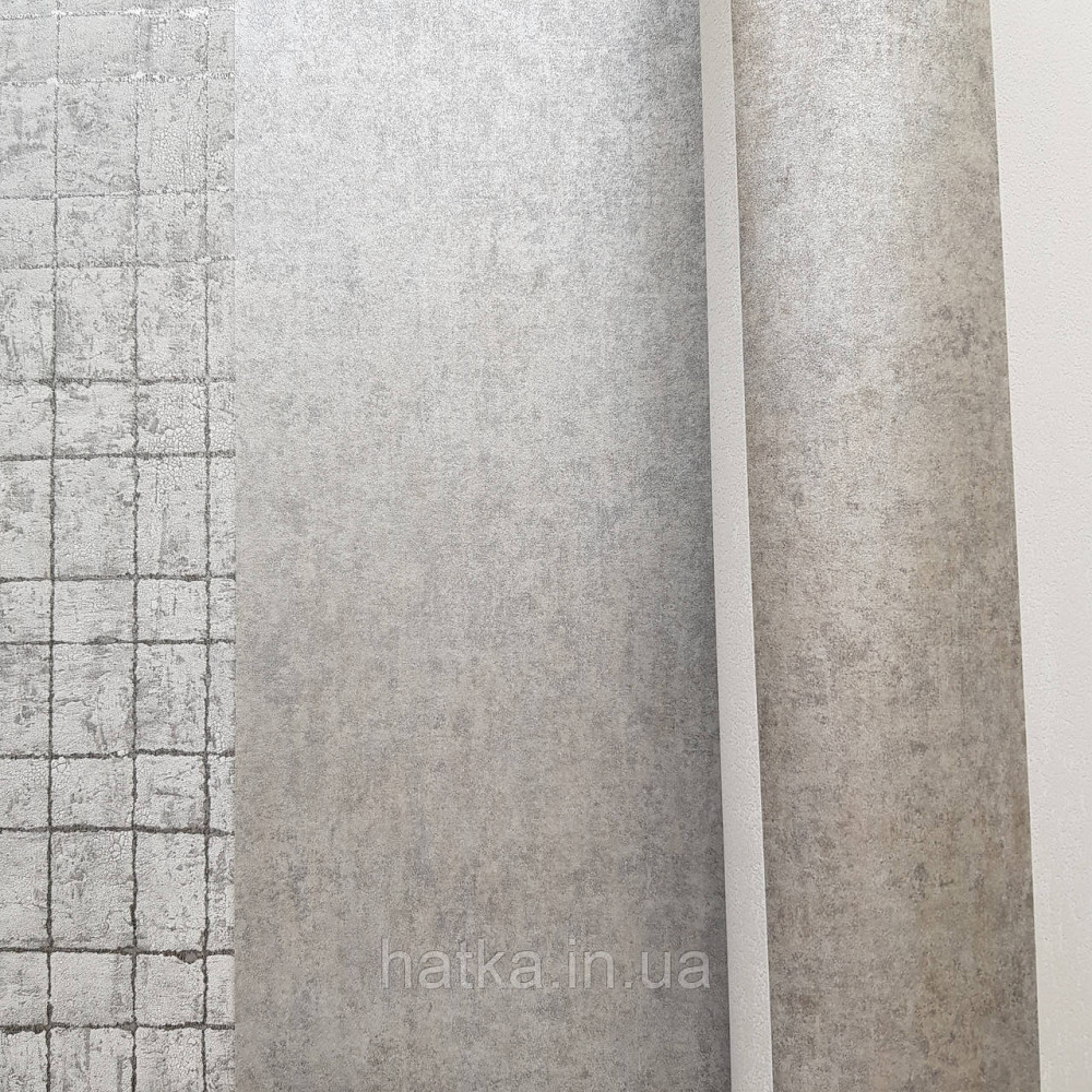 Обои флизелиновые эко Rasch Kerala 0.53х10 м под венецианскую штукатурку серые с перламутром Киев - изображение 2