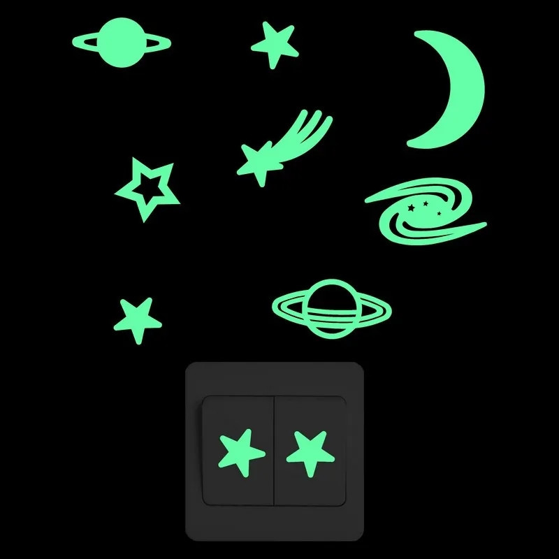 Фосфорна наклейка "Космос", розмір 10*10см, (поглинає світло і світиться в темряві) Київ - фото 2