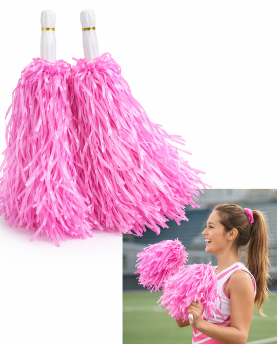 Помпоны для черлидинга розовый 2 шт. Київ - фото 2