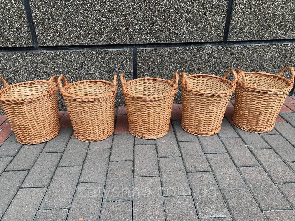 Кошик-відро плетений з лози Київ - фото 2