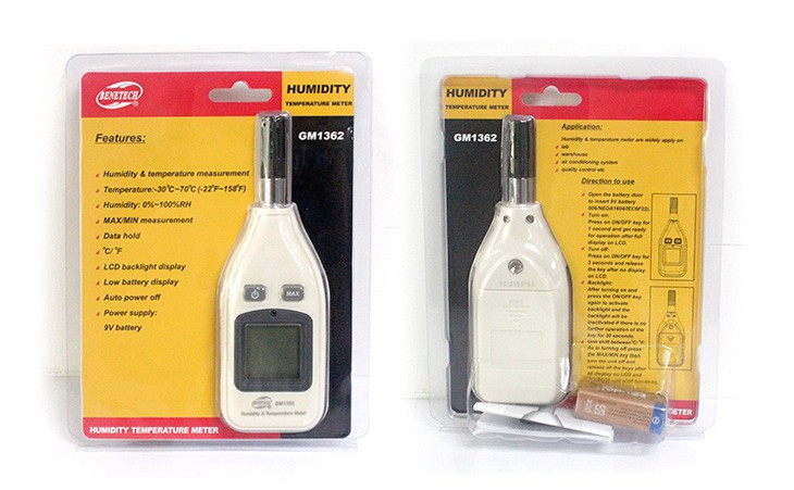 Термогигрометр 0-100%, -30-70°C BENETECH GM1362 Чернигов - изображение 3