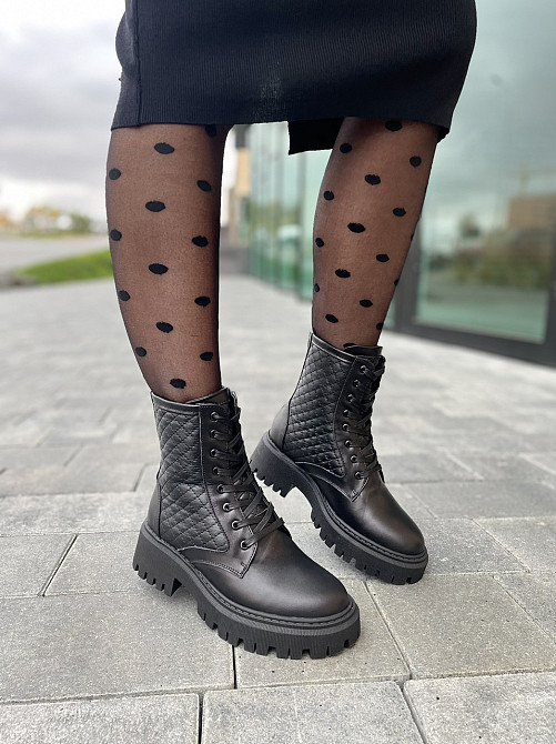 Без бренда Черевики жіночі ARLEN БК-Дайвинг/1 чорні (зима, шкіра натуральна) (4842) 36-39 39 Коломия - фото 6