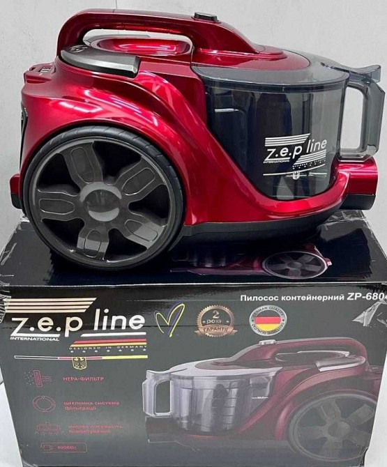 МОЩНЫЙ НЕМЕЦКИЙ Пылесос контейнерный 4л Zepline ZP-6804 4000 вт. Харьков - изображение 2