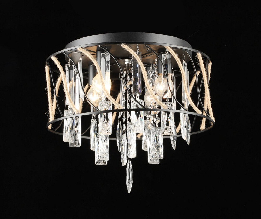 Люстра підвісна кришталева E2730/4, Чорний Коломыя - изображение 1