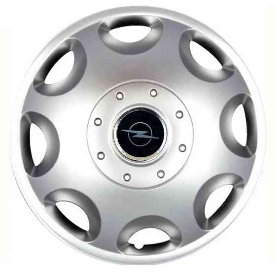 Автомобільні модельні ковпаки R15 Opel NEW 300 4шт, SJS, сріблясті Київ